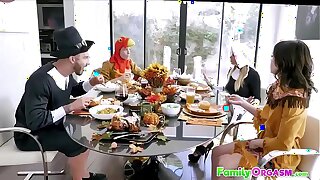 FamilyOrgasm - Medieval Stepfamily Stroking Orgy Thanksgiving