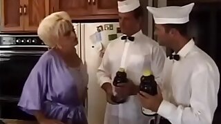 Granny Almost Dies In Double penetration